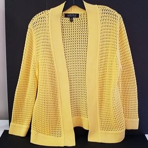 yellow knit sweater